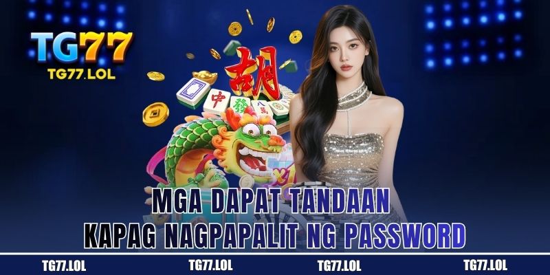 Mga paalala sa kaligtasan habang nagpapalit ng password